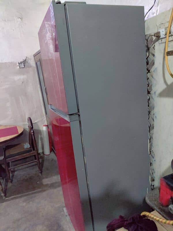 red colour hair refrigerator large size jambo glas door 3