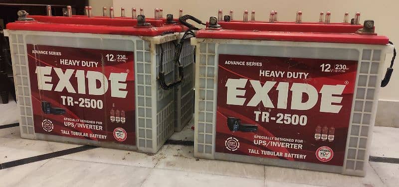 EXIDE TR-2500 (Tall Tubular Battery) 0