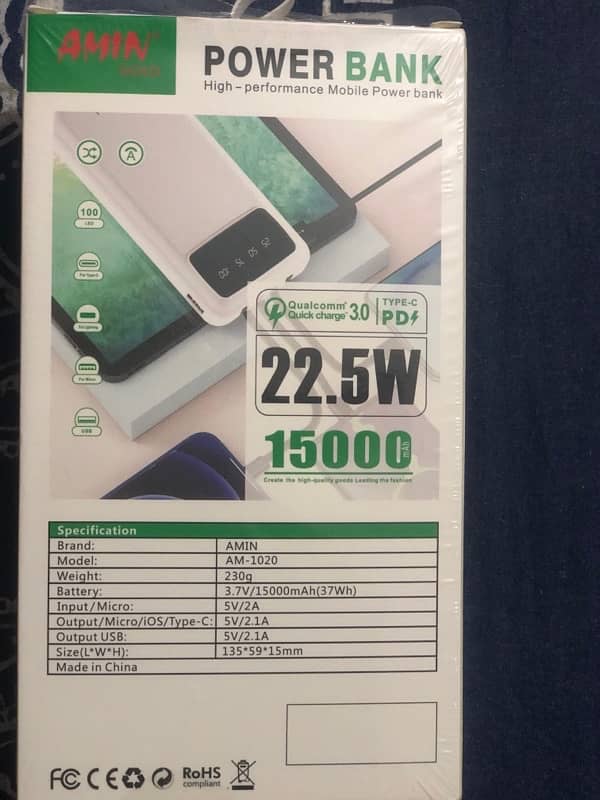 power bank 15000 mh 3