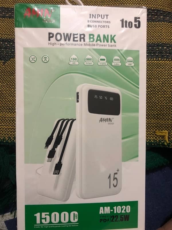 power bank 15000 mh 5