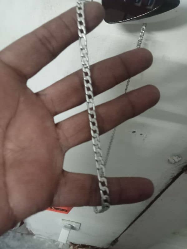 chandi ki chain tiger nail loket 0