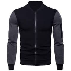 1 pcs men fit body fleece plain jacket Order Now 03448813775