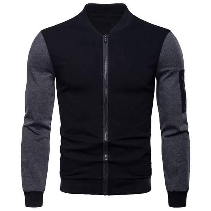 1 pcs men fit body fleece plain jacket Order Now 03448813775 0