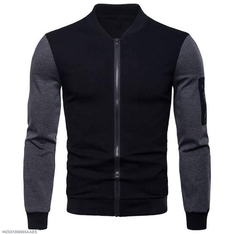 1 pcs men fit body fleece plain jacket Order Now 03448813775 1