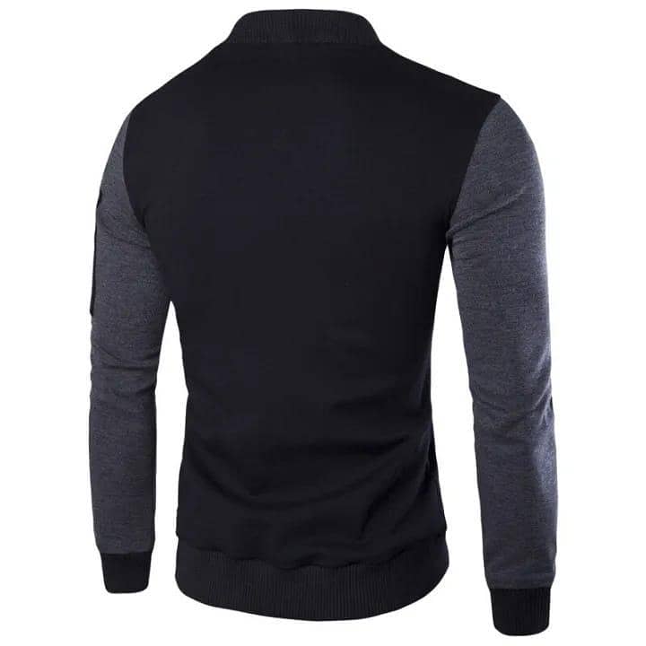 1 pcs men fit body fleece plain jacket Order Now 03448813775 2