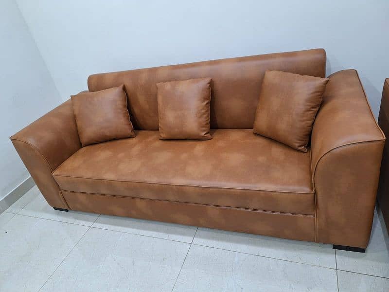 3 Seater Leather Sofa 0