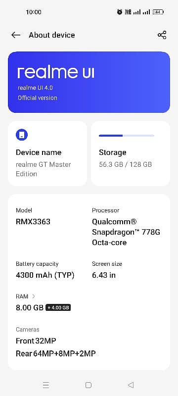 realme gt master edition 8