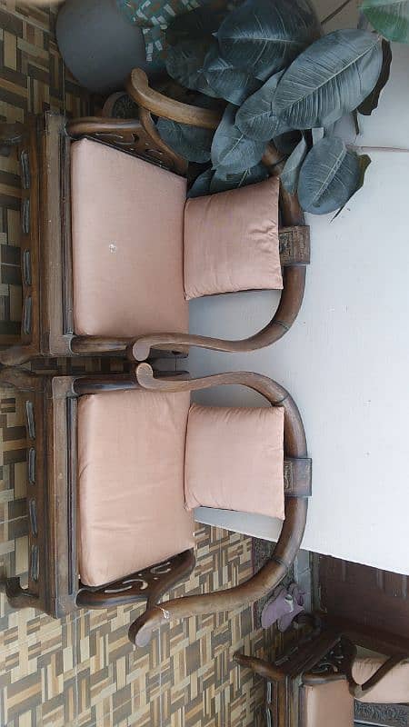 5 Seater Wooden Sofa Set 1