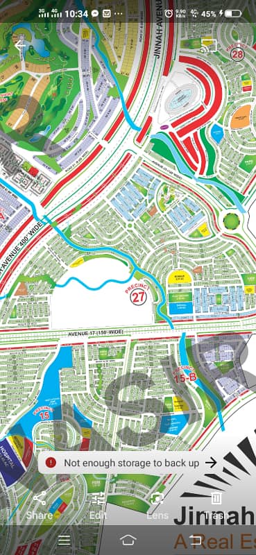 Precinct 27 125sq. y plot available for sale 03135549217 0