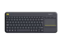 Logitech wireless rechargeable keyboard with mouse pad