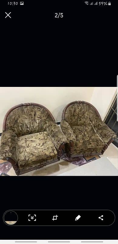 Sofa set 5 seater 4