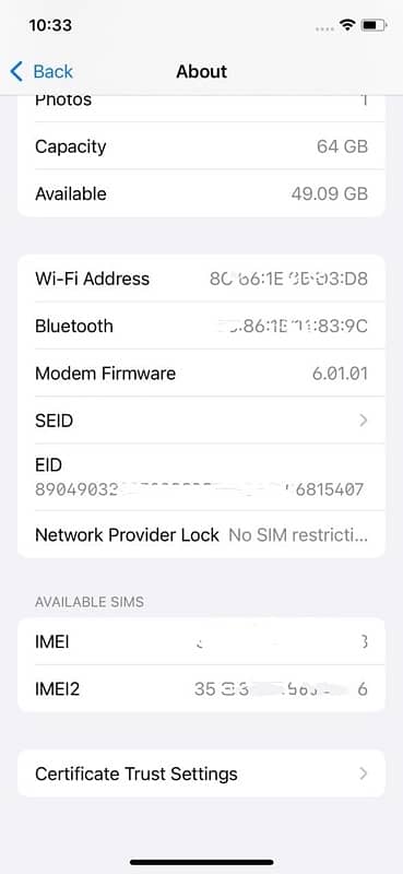 Iphone 11 Pro - 64GB - Single Sim PTA - Gold 5