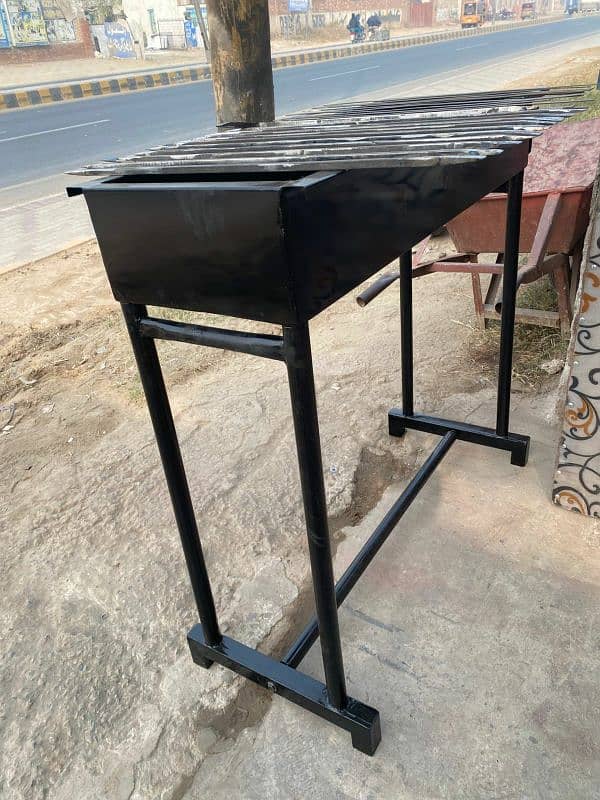 commercial use bar b q  angethi solid with 30 seekh 2