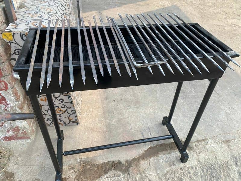 commercial use bar b q  angethi solid with 30 seekh 3