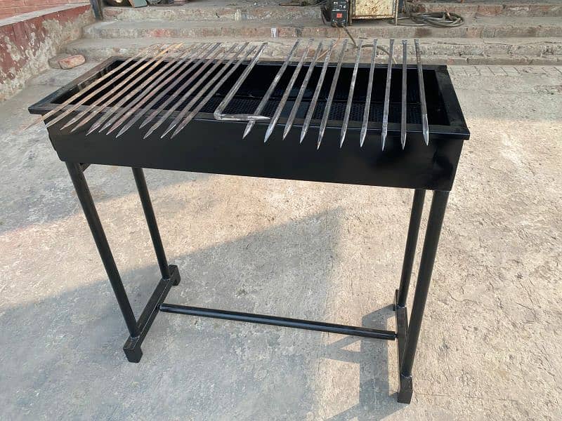 commercial use bar b q  angethi solid with 30 seekh 9