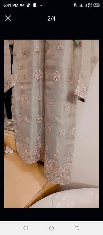 new condition beautiful shirt with dupta and flapper kattan silk 2