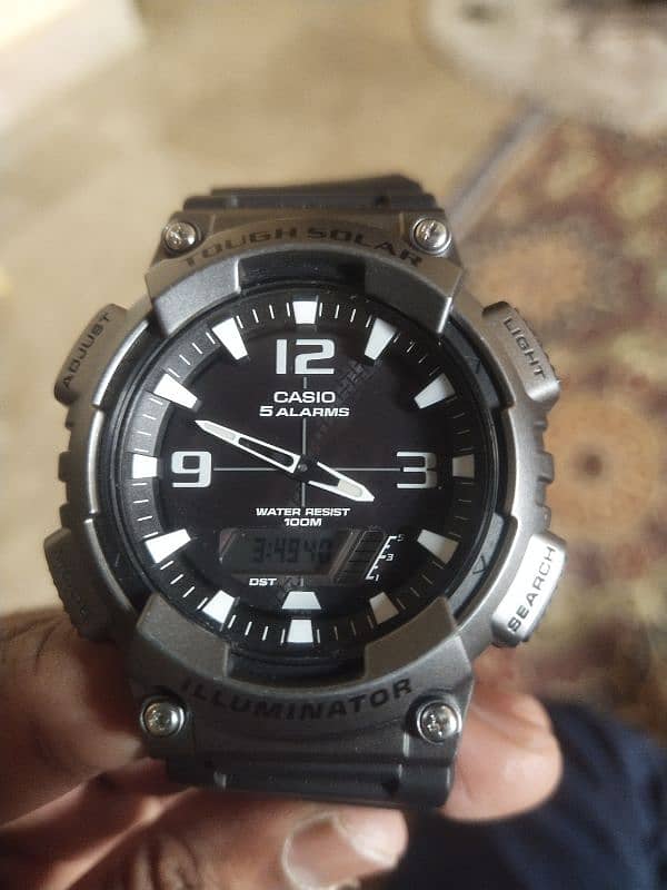 Casio solar powered watch 0