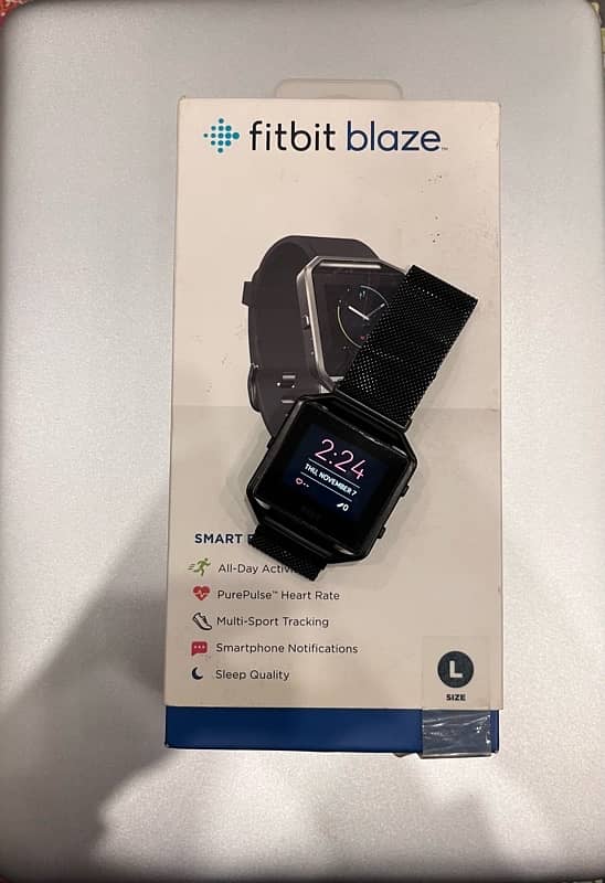 Fitbit blaze Orignal Smart fitness watch with extra cases and bands 1