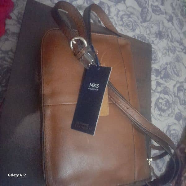 leather hand bag new 0