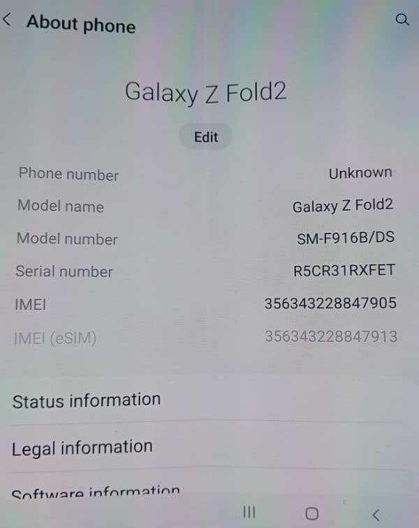 SAMSUNG Z FOLD 2 12GB 256GB 5G IN EXCELLENT CONDITION 8