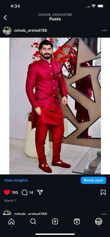 Prince Coat With Shalwar Kmeez Full Suit 1