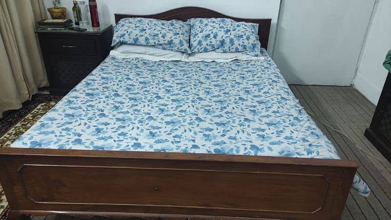 wooden bed set,dressing and side table. can be bought separately 3