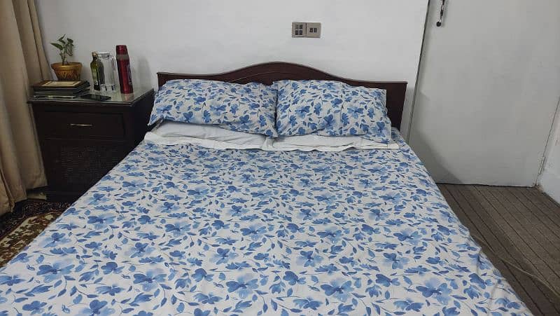 wooden bed set,dressing and side table. can be bought separately 6