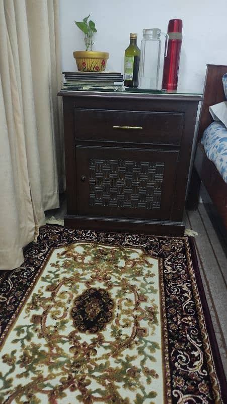 wooden bed set,dressing and side table. can be bought separately 8