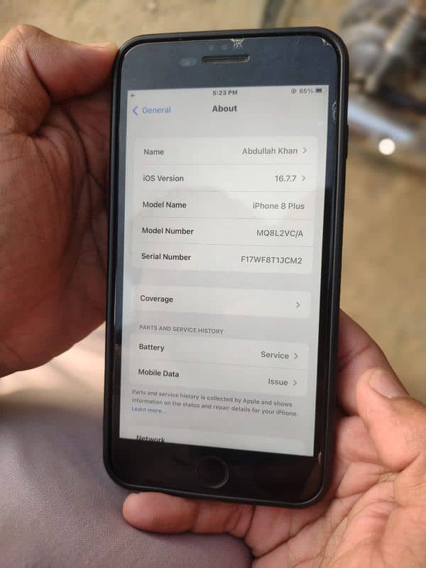 Urgent Sale Iphone 8 plus Non PTA Bypass 6