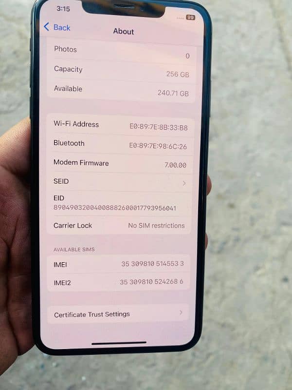 Iphone xs max 256gb 1