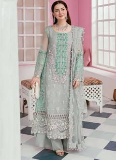 BRIDAL EMBROIDERED SUIT WITH HANDWORK & STONES