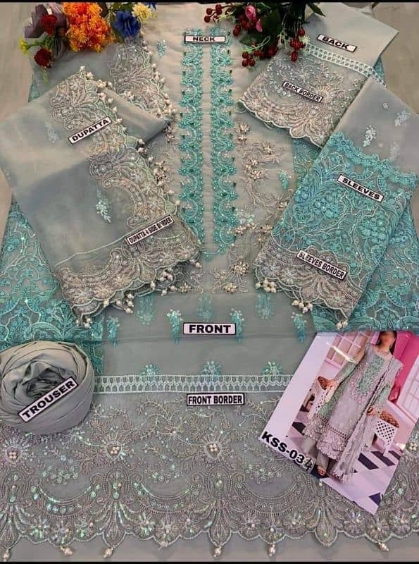 BRIDAL EMBROIDERED SUIT WITH HANDWORK & STONES 3