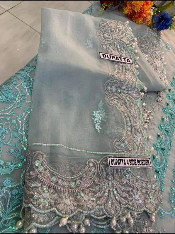 BRIDAL EMBROIDERED SUIT WITH HANDWORK & STONES 7