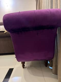 purple chaise sofa