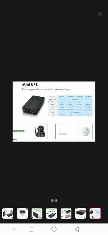 Mini UPs For Wifi Router 0