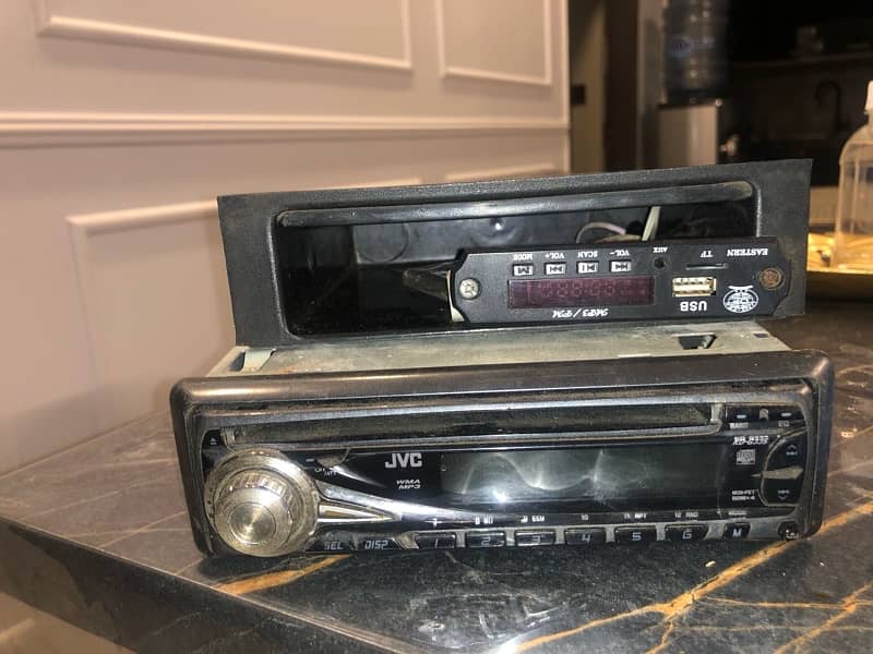 JVC brand CD player with FM radio 1