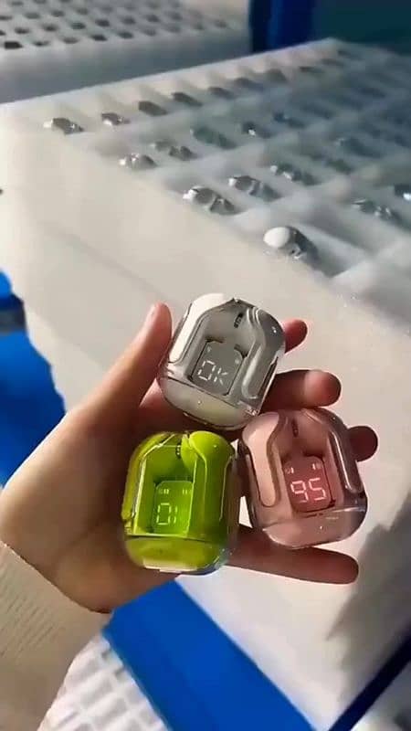 A31 Earbuds  Crystal Transparent Bluetooth/Airpods/High quality sound 3