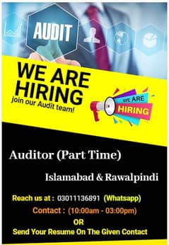 Auditor (Part Time)