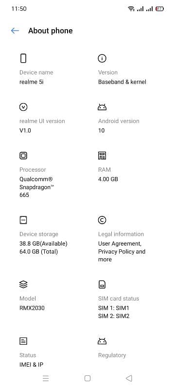 Realme 5i 4.64 zero matter condition 8