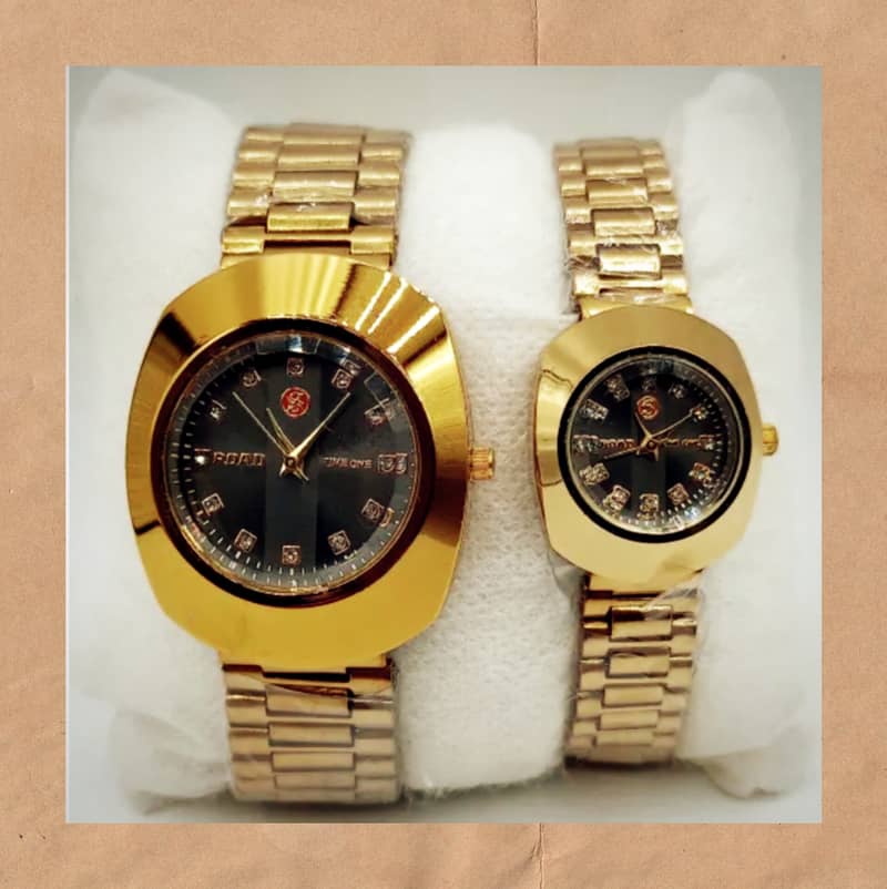 Pack of 2 Rado Couple Watches - Premium Quality - Men & Women 2