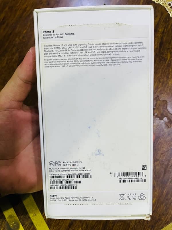 iPhone 13 512GB PTA Approved With Box 12