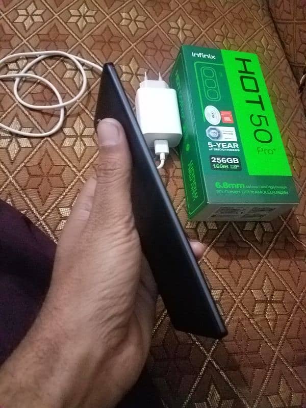 infinix hot50pro+ with all accessories 2