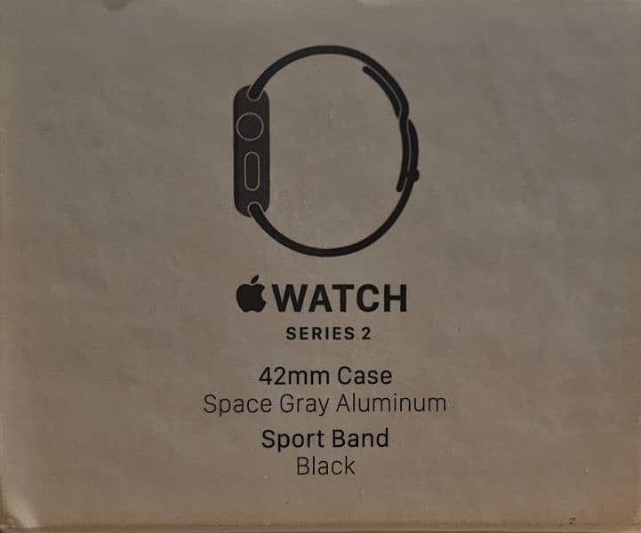 APPLE WATCH SERIES 2 42MM SPACE GREY ALUMINUM COMPLETE BOX 2