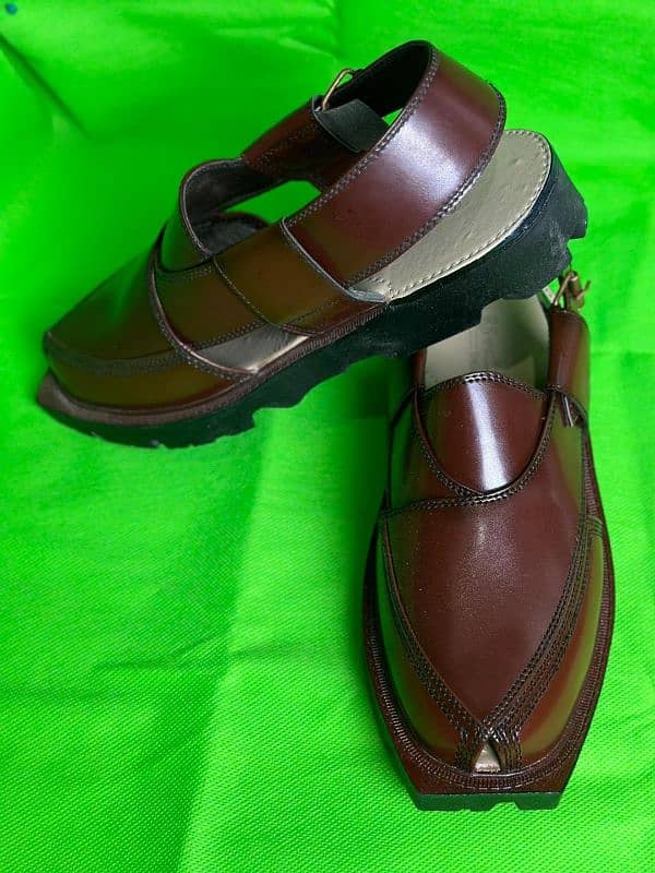 men's original leather Peshawari chapal all Pakistan delivery free 2