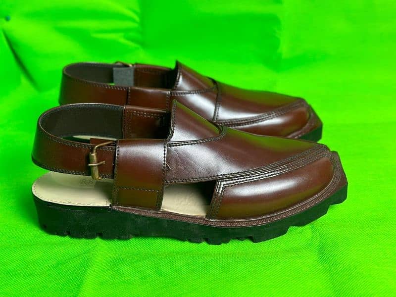 men's original leather Peshawari chapal all Pakistan delivery free 3