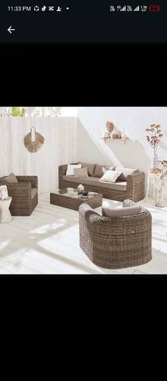 Urban style Rattan sofa set