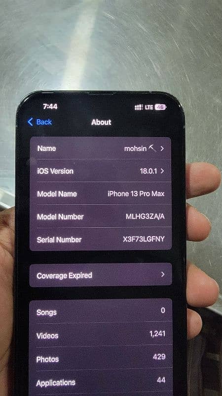 IPhone 13 Pro Max 512GB Blue PTA Approved 9