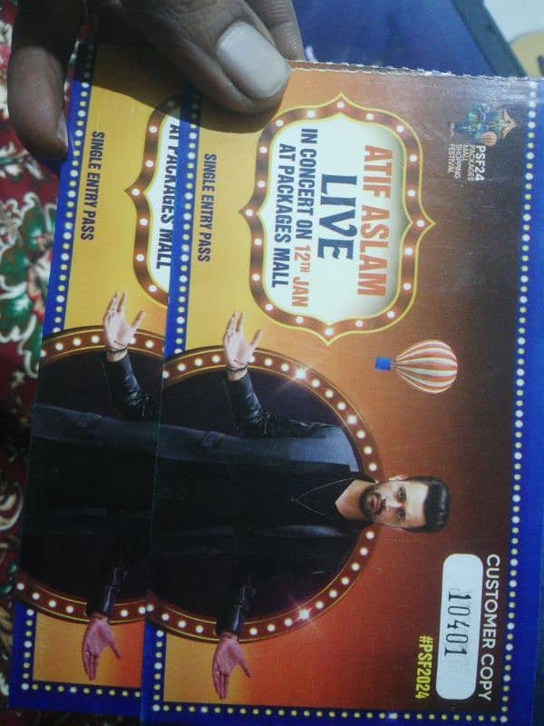 atif Aslam concert pass 0