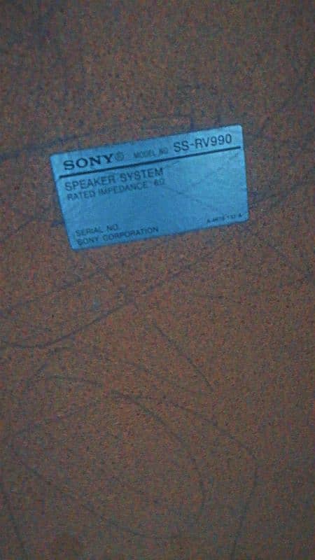 Sony speaker ss-Rv990 havy dual speaker ganian 1