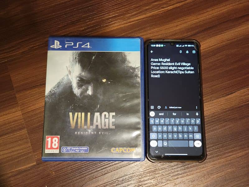 PS4 game Resident Evil Village for sale 0